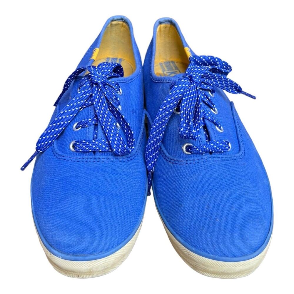 Keds Women’s Champion Lace Up Blue Flat Sneakers Tennis Shoes Classic 8.5M EUC